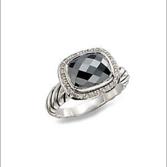 David Yurman Jewelry - UNIQUE David Yurman Ring Hematite & Diamonds